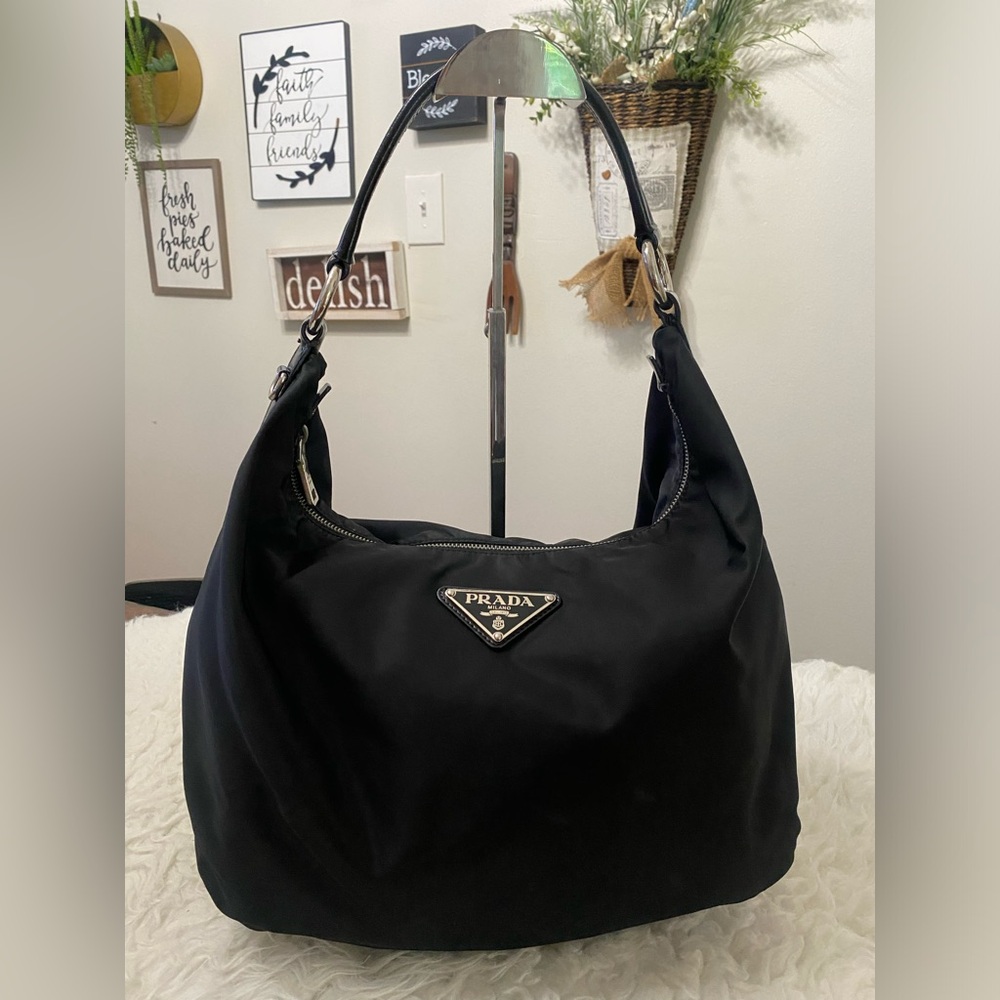 PRADA Tessuto Nylon Hobo Bag